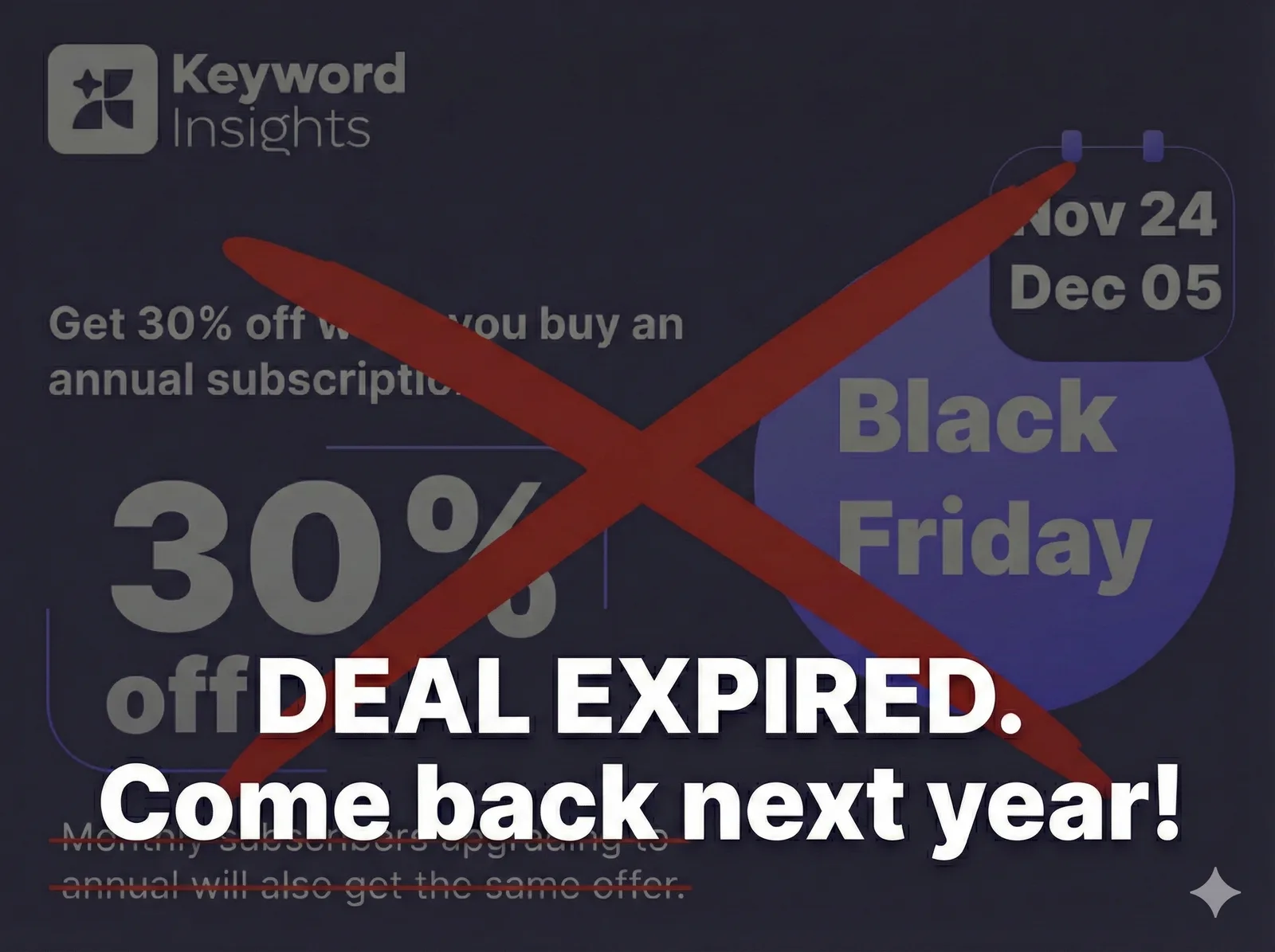 Keyword Insights Black Friday Deal 2025 (Expired)
